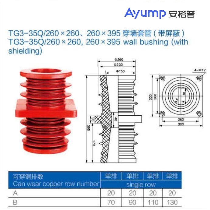 TG3- 35Q 260x 260、260 X 395穿墻套管(帶屏蔽)